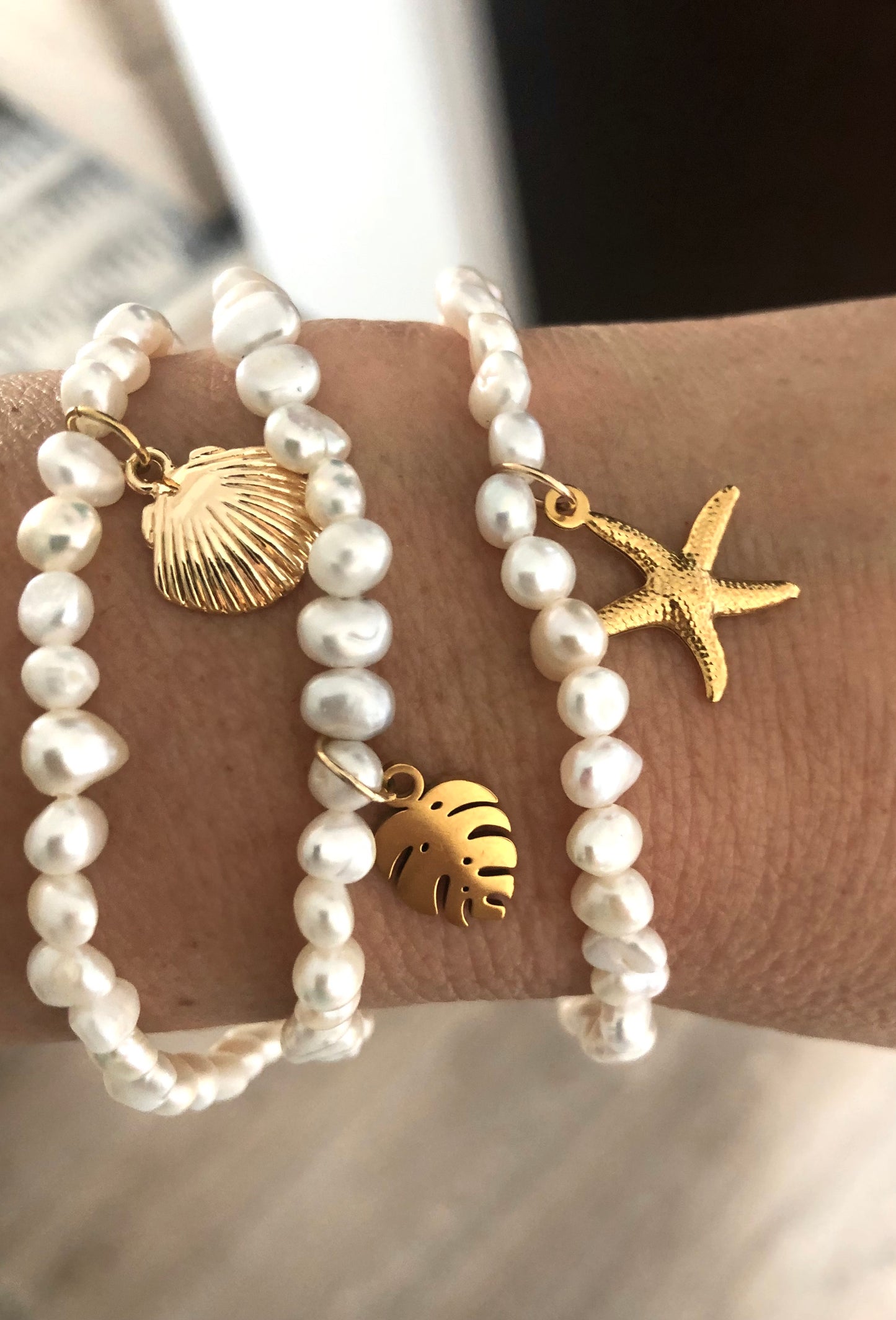 “Avana” bracelet in freshwater pearls