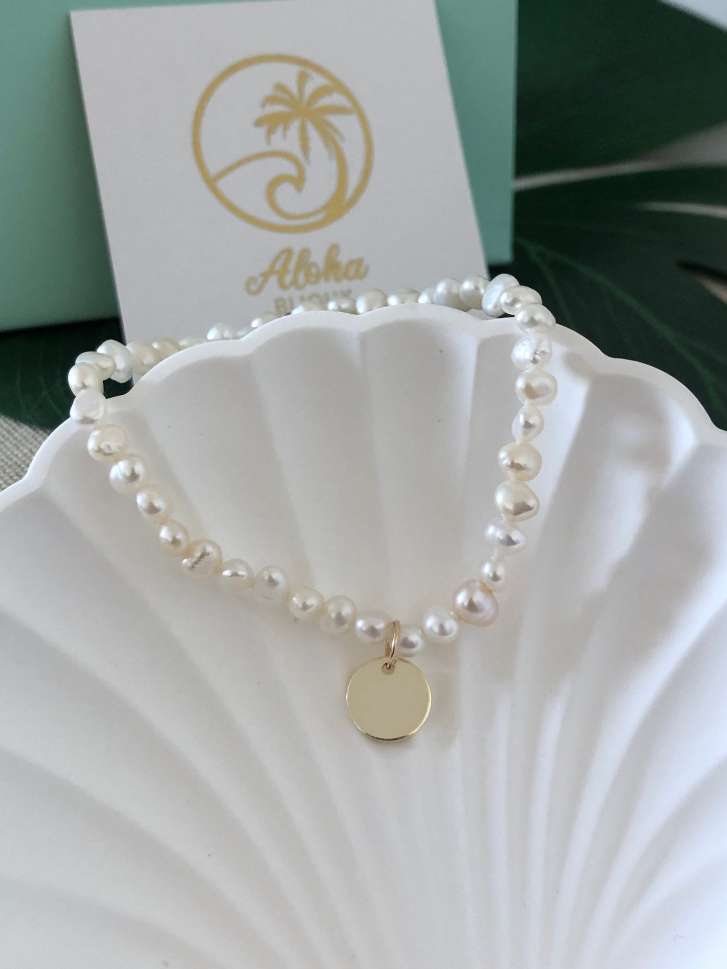 Bracelet "Avana" en perles d'eau douce et Acier Inoxydable