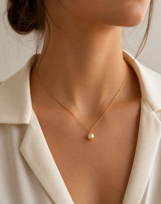 Collier "Mina"- Perle Irisée