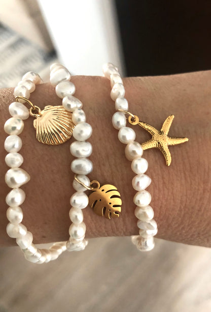 “Avana” bracelet in freshwater pearls