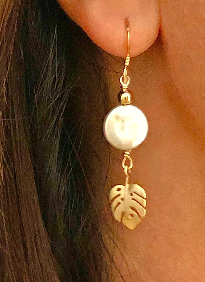 Boucles d’oreilles Monstera