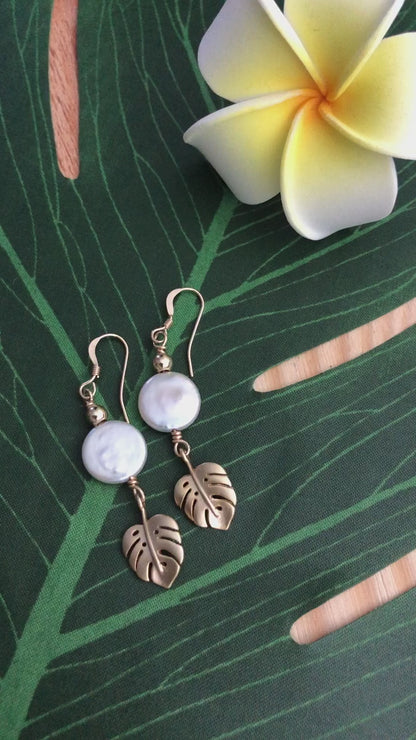 Boucles d’oreilles Monstera